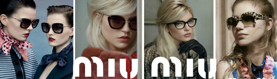 Óculos retrô, vintage e ao mesmo tempo modernos é o que você encontra na grife MiuMiu.